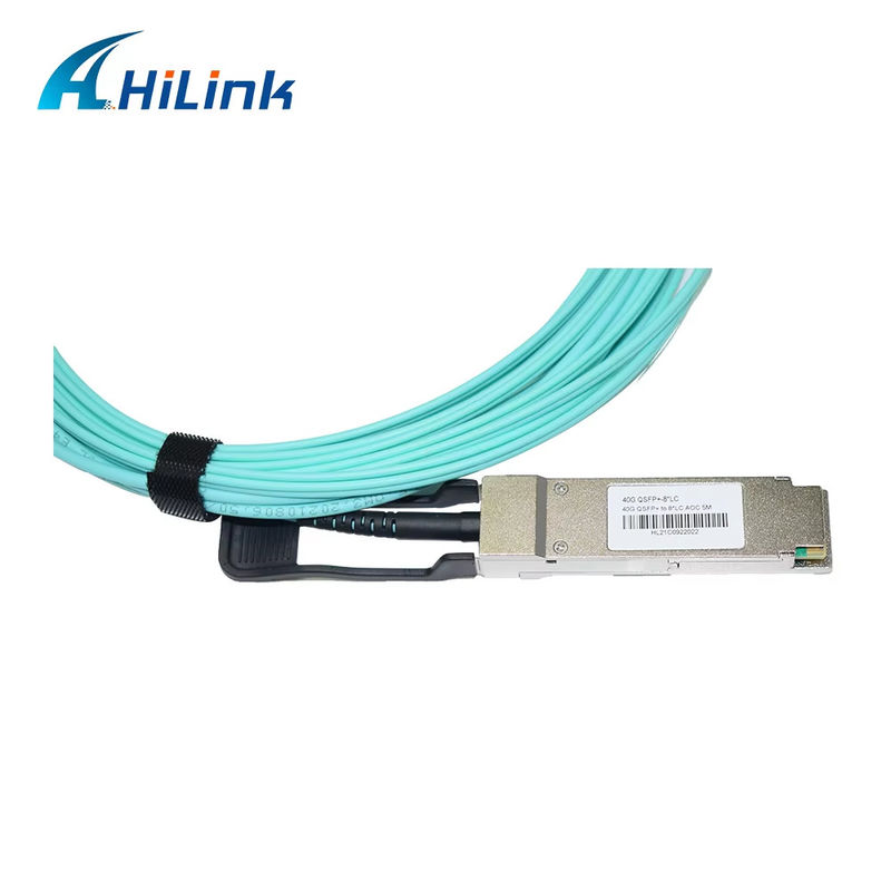 Cabo Óptico Ativo Breakout 40G QSFP+ para 8xLC AOC 3M para Distâncias Muito Curtas