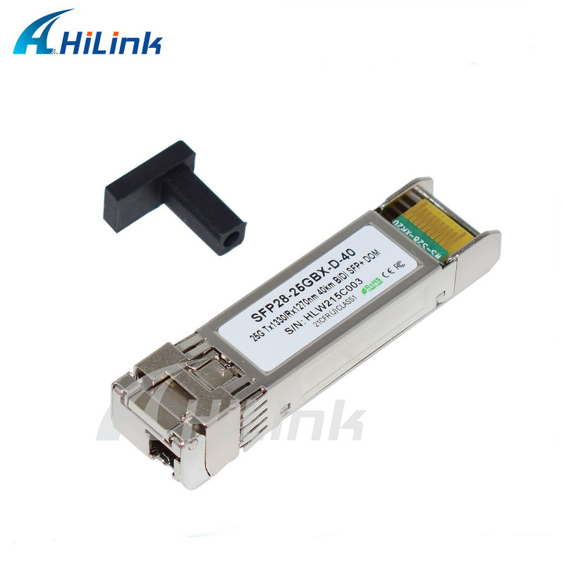 Transceptores SFP28 BIDI de 25 Gb/s 40 km, con conector LC único, conectável a quente, totalmente compatíveis com RoHS