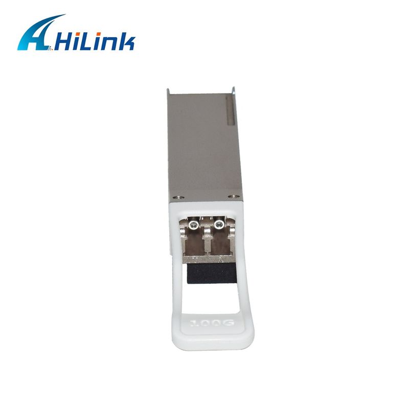 100Gb/s 60km QSFP28 Transceptor Hot Pluggable Duplex LC Connector EML+PIN com SOA DDM de modo único