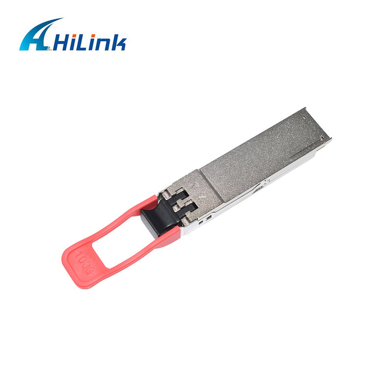 Módulo Transceptor Óptico QSFP28 ER4 100Gb/s 40KM Hot Pluggable Duplex LC LAN WDM APD SMF compatível com RoHS-6