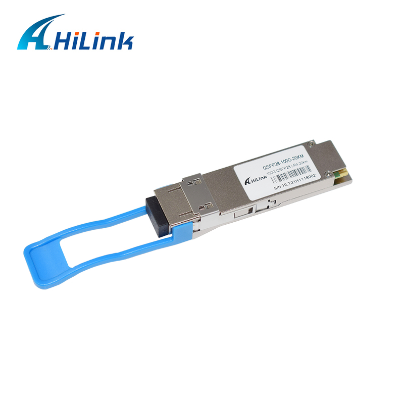 100Gb/s QSFP28 LR4 Optical Transceiver Module 20KM Hot Pluggable Duplex LC Connector Single Mode Compliant RoHS