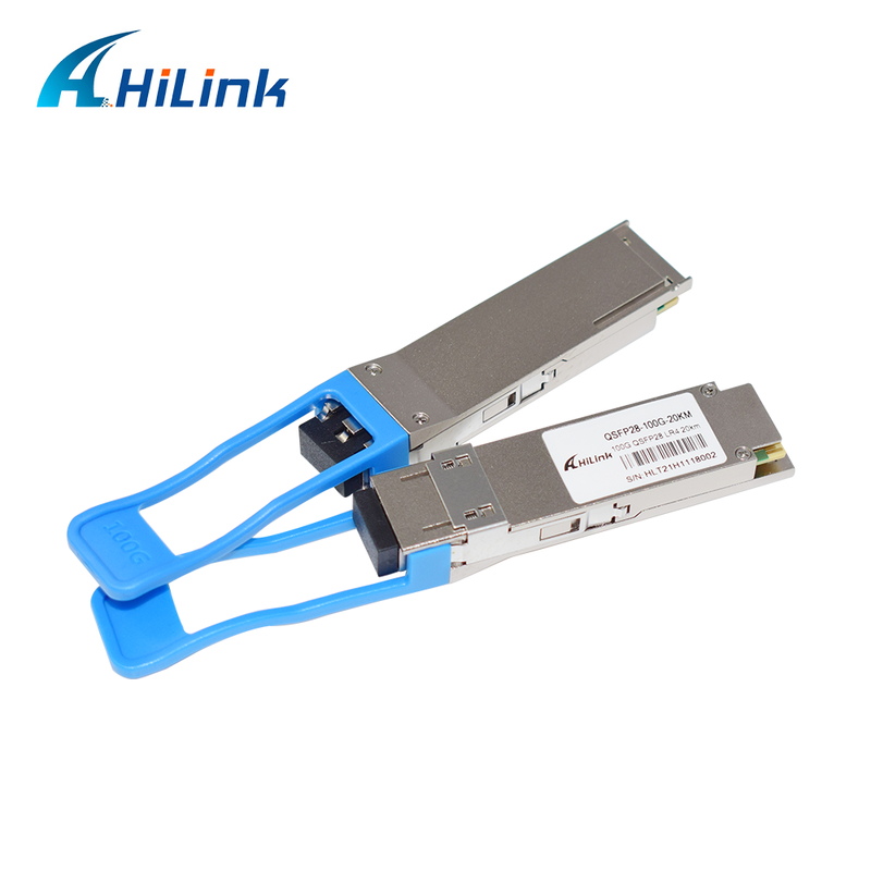 100Gb/s QSFP28 LR4 Optical Transceiver Module 20KM Hot Pluggable Duplex LC Connector Single Mode Compliant RoHS
