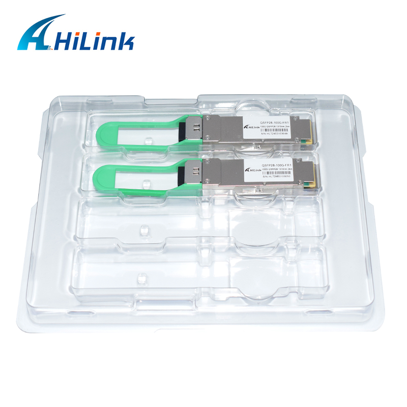 HL-QSFP28-100G-80 100Gb/s QSFP28 BiDi 80km Transceptor Hot Pluggable Simplex LC Connector EML+PIN com SOA Modo único DDM