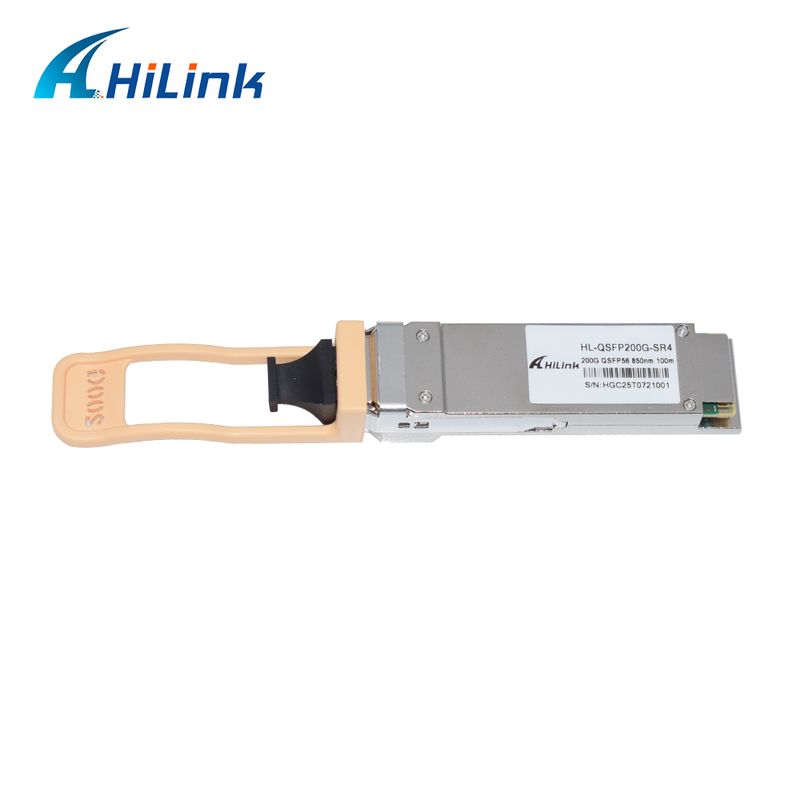 QSFP200G QSFP56 200G SR4 Hot Pluggable Optical Transceiver 70m@OM3 100m@OM4 FEC Single MPO12 Multimode Fiber RoHS reclamação Alta velocidade para 200GBASE-SR4 Ethernet links Data centers