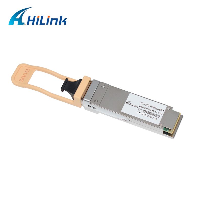 QSFP200G QSFP56 200G SR4 Hot Pluggable Optical Transceiver 70m@OM3 100m@OM4 FEC Single MPO12 Multimode Fiber RoHS reclamação Alta velocidade para 200GBASE-SR4 Ethernet links Data centers