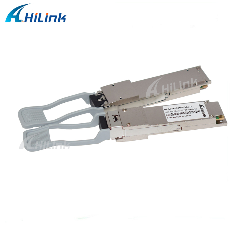 100G QSFP28 SRBD 100m Bi-Di Duplex LC Hot Pluggable 850/900nm VCSEL PAM4 2x50G Multimodo