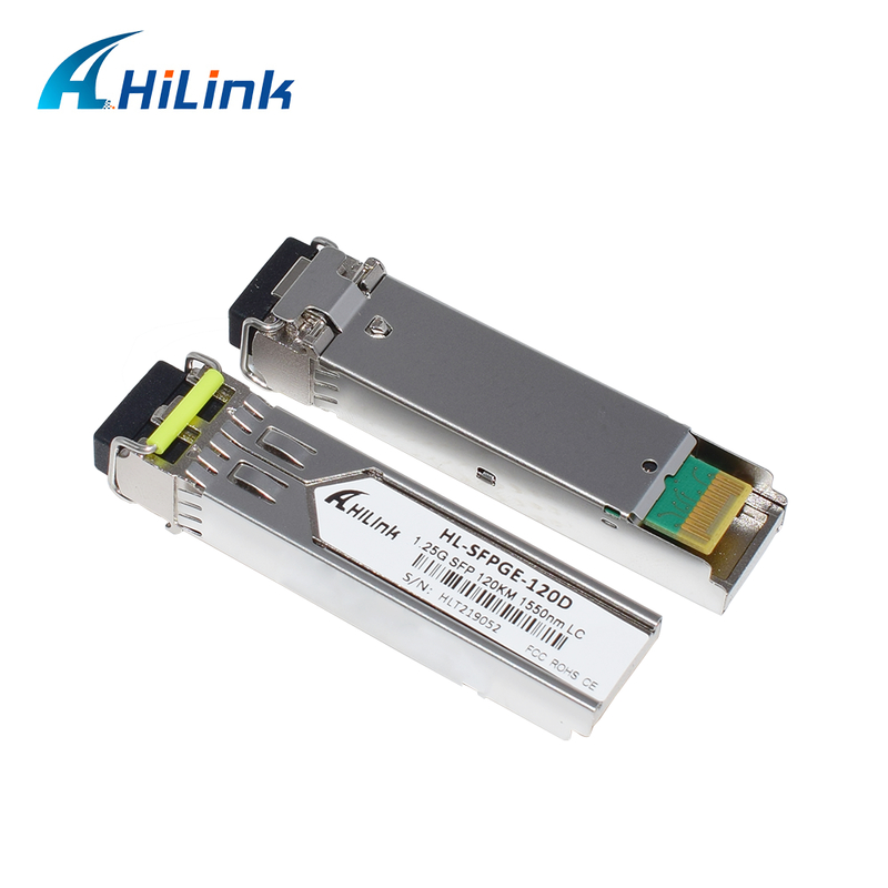 1.25Gb/s Transceptor BIDI SFP com laser DFB e Receptor APD para transmissão de 120 km na faixa de temperatura comercial