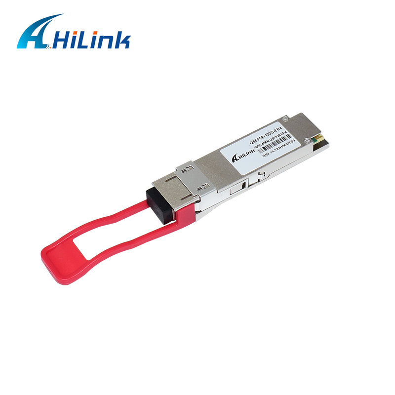 Módulo Transceptor Óptico QSFP28 100G com Alcance de 40km, Baixo Consumo de Energia (<4.5W) e Conformidade RoHS 6/6 para Data Centers