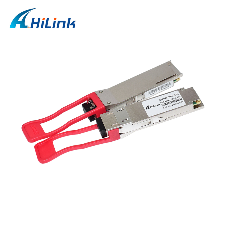 Módulo Transceptor Óptico QSFP28 100G com Alcance de 40km, Baixo Consumo de Energia (<4.5W) e Conformidade RoHS 6/6 para Data Centers