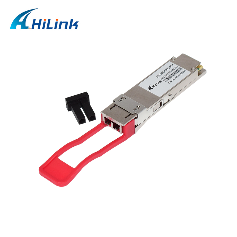 Módulo Transceptor Óptico QSFP28 100G com Alcance de 40km, Baixo Consumo de Energia (<4.5W) e Conformidade RoHS 6/6 para Data Centers