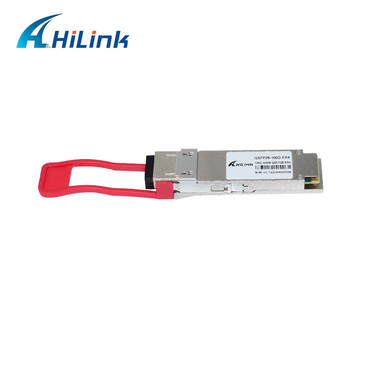 Módulo Transceptor Óptico QSFP28 100G com Alcance de 40km, Baixo Consumo de Energia (<4.5W) e Conformidade RoHS 6/6 para Data Centers