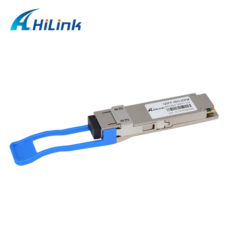 40Gb/s 20km QSFP+ Transceptor Óptico Hot Pluggable com Duplex LC Connector e DDM para 0°C a 70°C Operação