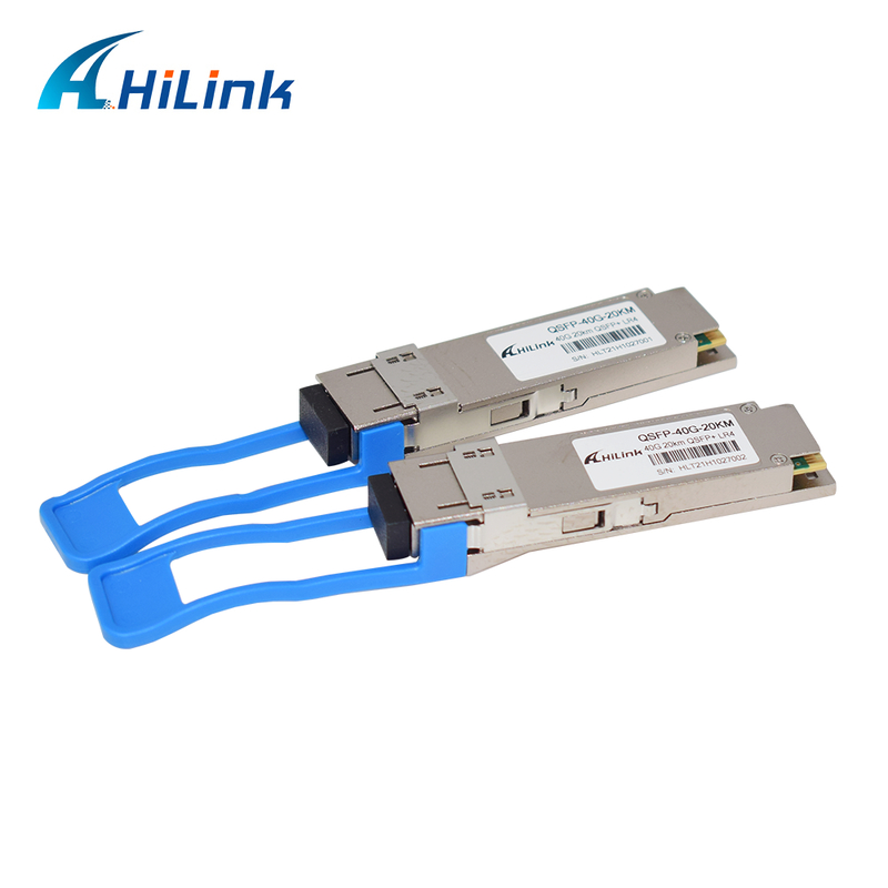 40Gb/s 20km QSFP+ Transceptor Óptico Hot Pluggable com Duplex LC Connector e DDM para 0°C a 70°C Operação