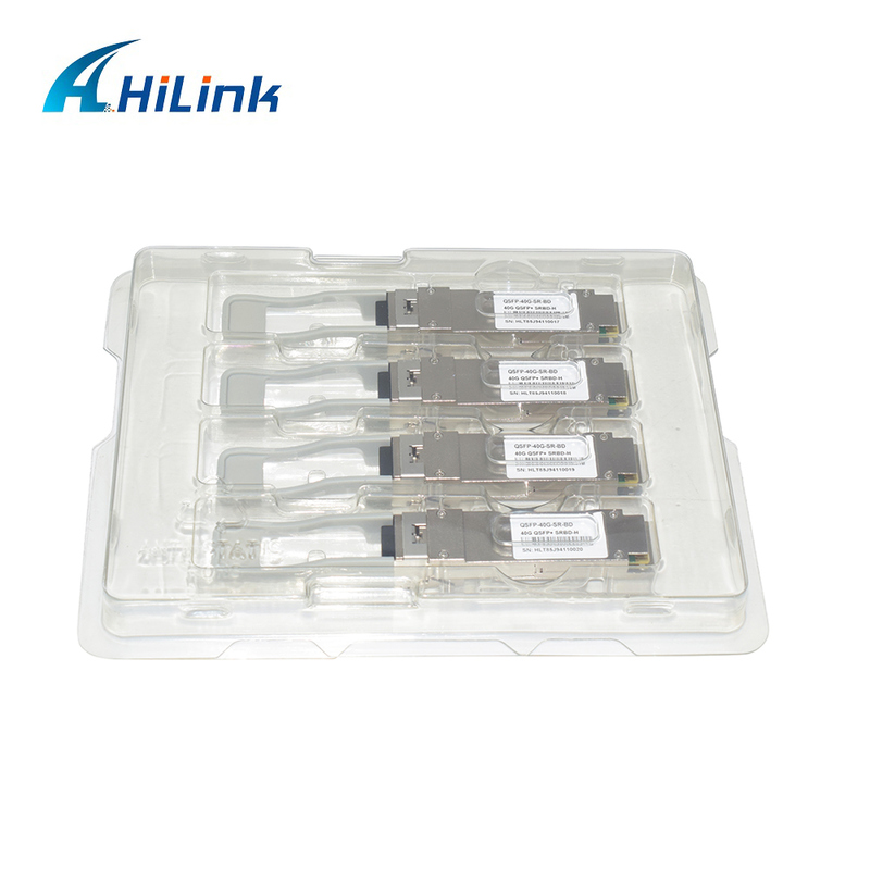 Módulo de Fibra Óptica QSFP+ 40Gb/s 100m Bi-Di Duplex LC Hot Pluggable 850/900nm MMF