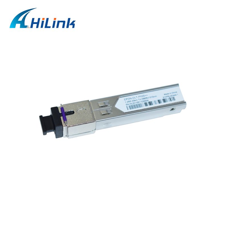 Transceptor SFP EPON OLT com PX20+ PX20++ PX20+++ para taxa de dados de 1,25 Gbps e transmissão de 20KM