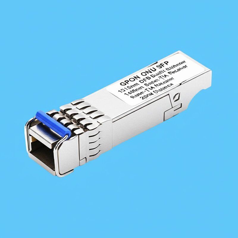 GPON ONU SFP Transceiver com transmissor DFB de modo de explosão de 1310nm e receptor Super-TIA de 1490nm para distância de 20KM