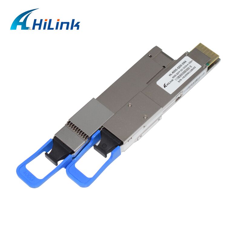 Módulo Transceptor Óptico Hilink HL-400G-QDD-DR4 400Gb/s 500M QSFP-DD DR4 MPO-12 Compatível