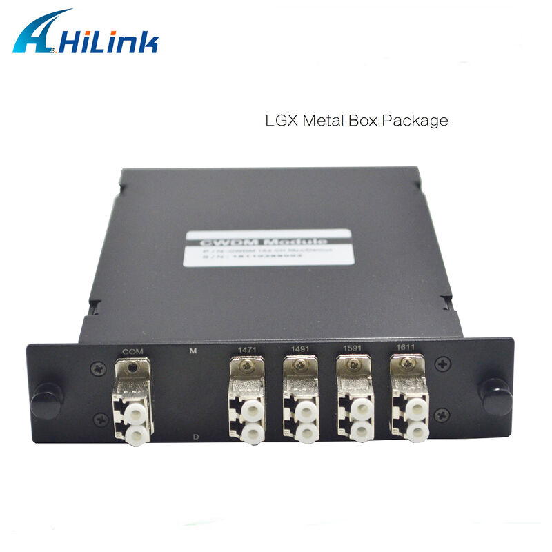 LGX Cassete CWDM MUX DEMUX 4 canais 1470/1490/1590/1610nm Dupla Fibra CWDM Mux Demux