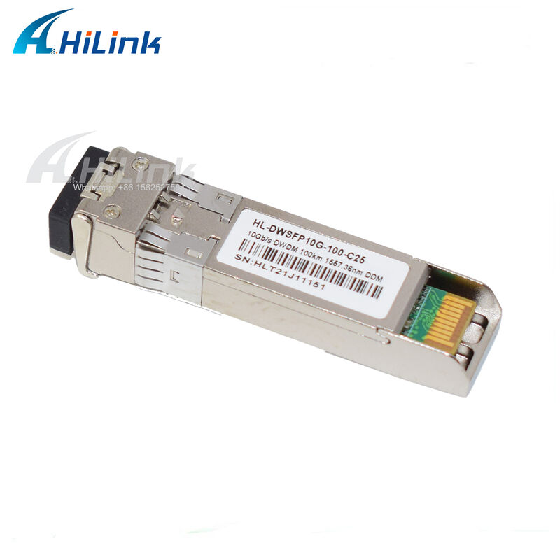 10G SFP+ Transceptor DWDM 80km 100km CH17~61 120km CH20~55 100GHz Temperatura comercial industrial