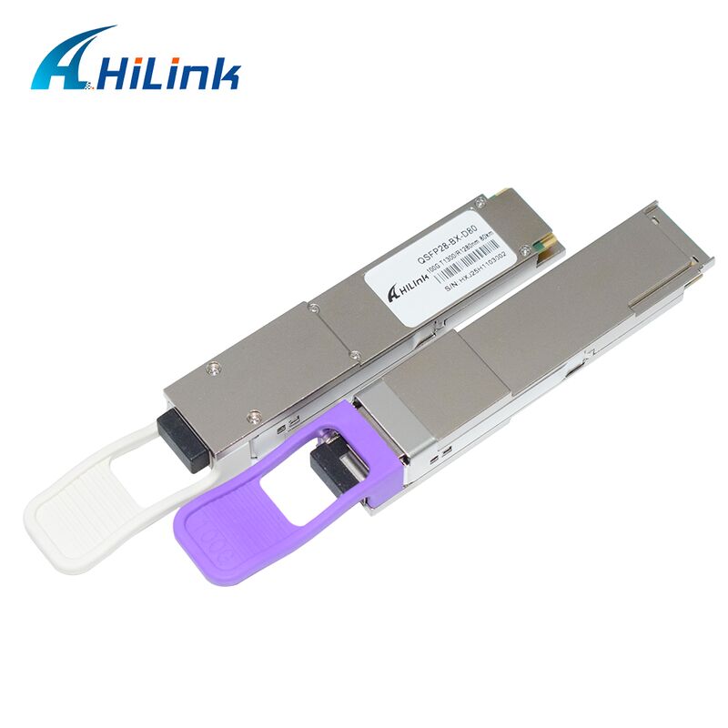 Hilink QSFP28-BX-U80/D80 100Gb/s Modulo de Transceptor Óptico BIDI com alcance de 80 km para 100G Ethernet