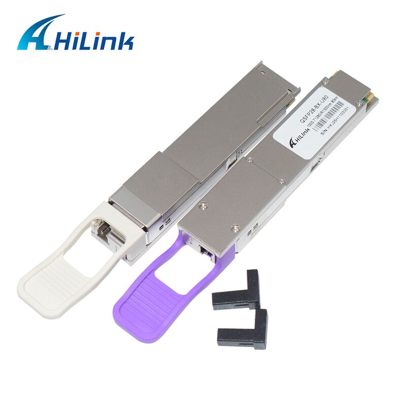 Hilink QSFP28-BX-U80/D80 100Gb/s Modulo de Transceptor Óptico BIDI com alcance de 80 km para 100G Ethernet