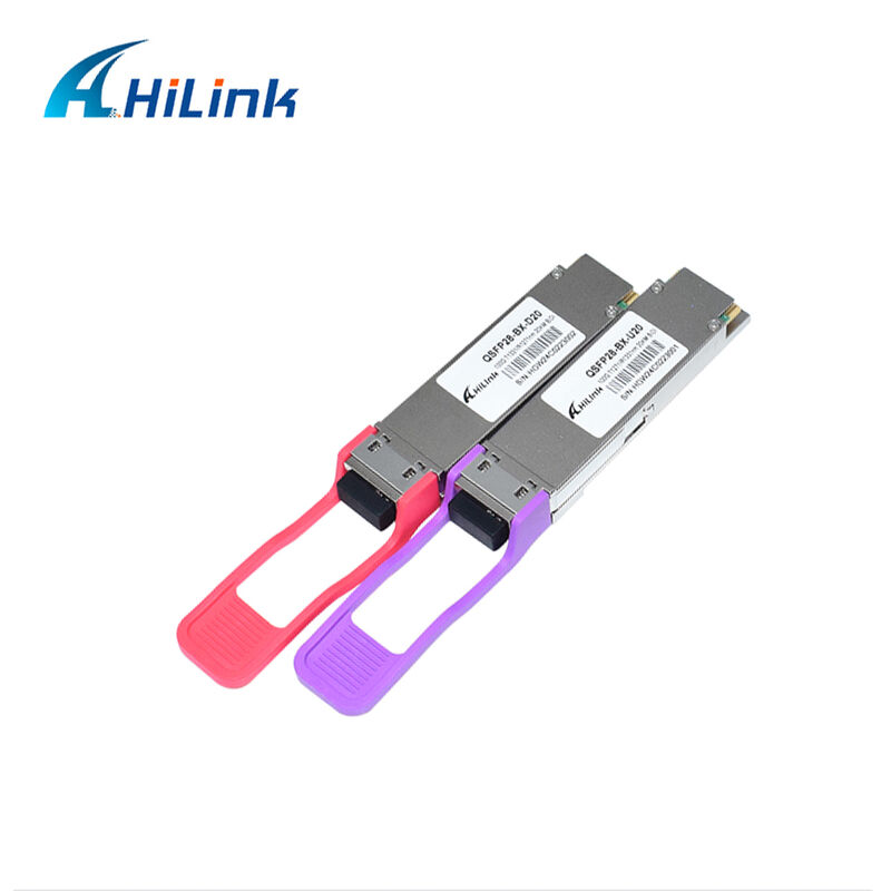 Módulo Transceptor Óptico Hilink HL-QSFP28-100G-UD-20 100Gb/s 20km QSFP28 BIDI LR1 com Conector LC Hot Pluggable