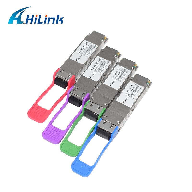 Hilink QSFP28-BX-UD40 100G BiDi Transceiver Óptico com Distância de 40 km para Aplicações de Data Center