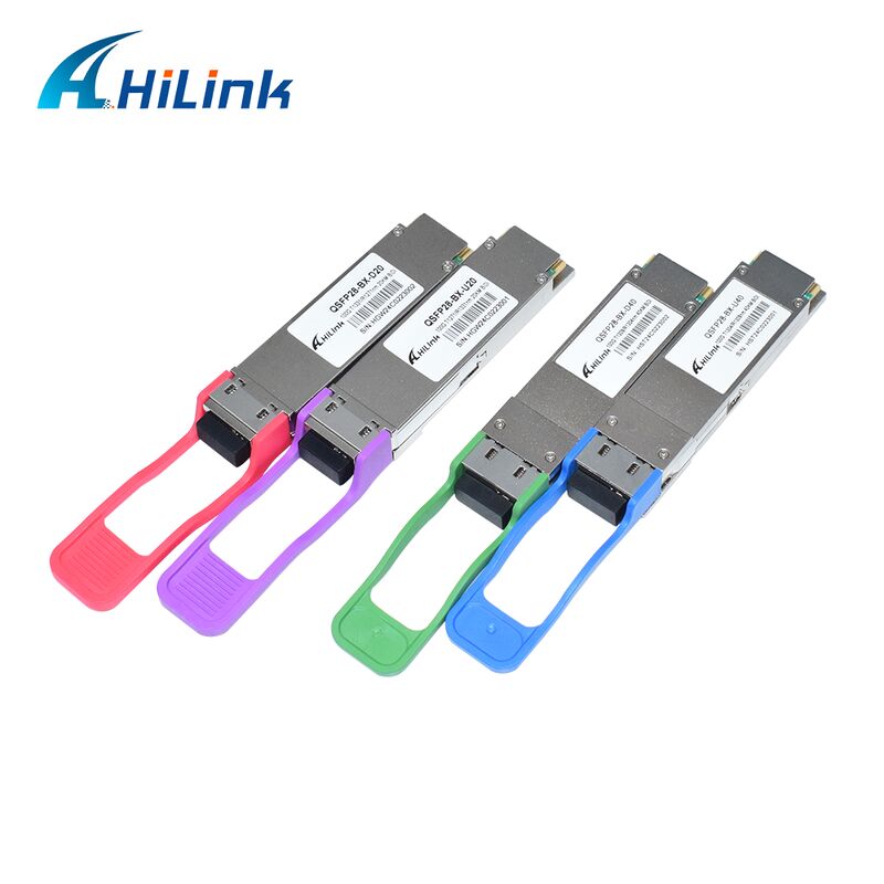 Hilink QSFP28-BX-UD40 100G BiDi Transceiver Óptico com Distância de 40 km para Aplicações de Data Center