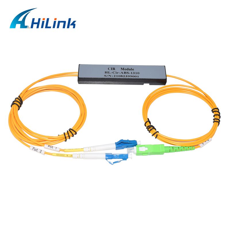 HL-Cir-1310 3-Port Circulator Port1&Port3-LC/UPC Port2-SC/APC 1310nm/1550nm/1610nm ABS Box para Data Center