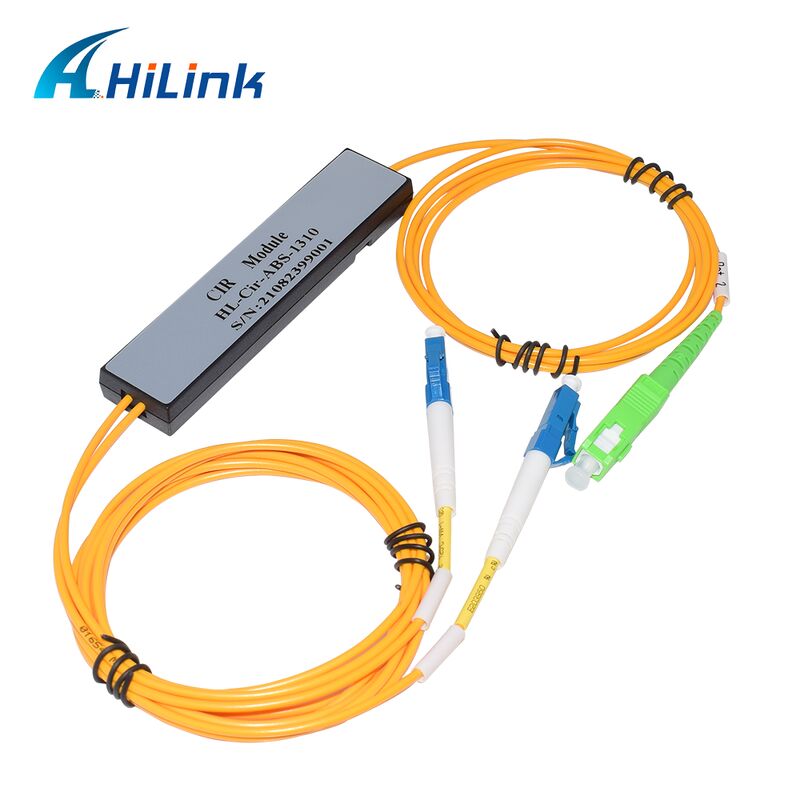 HL-Cir-1310 3-Port Circulator Port1&Port3-LC/UPC Port2-SC/APC 1310nm/1550nm/1610nm ABS Box para Data Center
