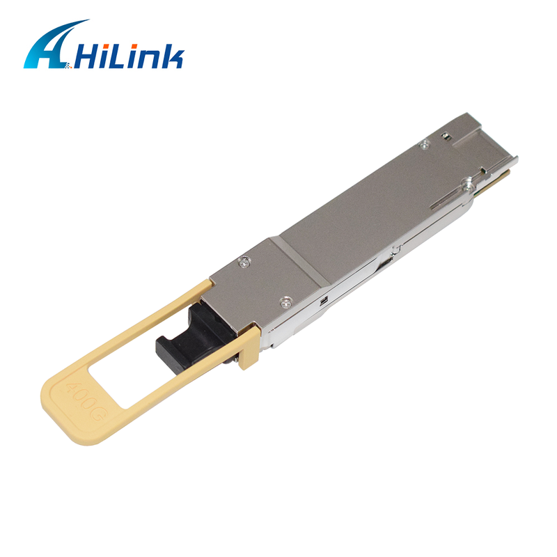 Hilink QDD-400G-SR8 QSFP-DD Transceptor 400G Taxa de dados 850nm comprimento de onda MPO-16 Conector com monitoramento de diagnóstico