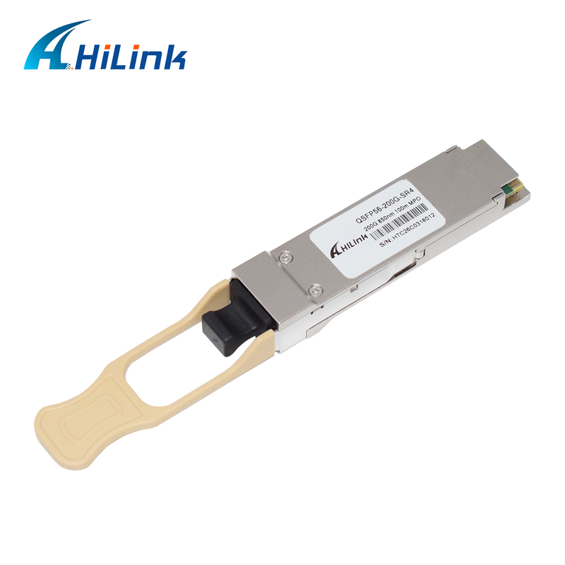 Hilink QSFP56-200G-SR4 200G BASE-SR4 QSFP56 Transceiver with 850nm Multi-mode and Diagnostic Monitoring