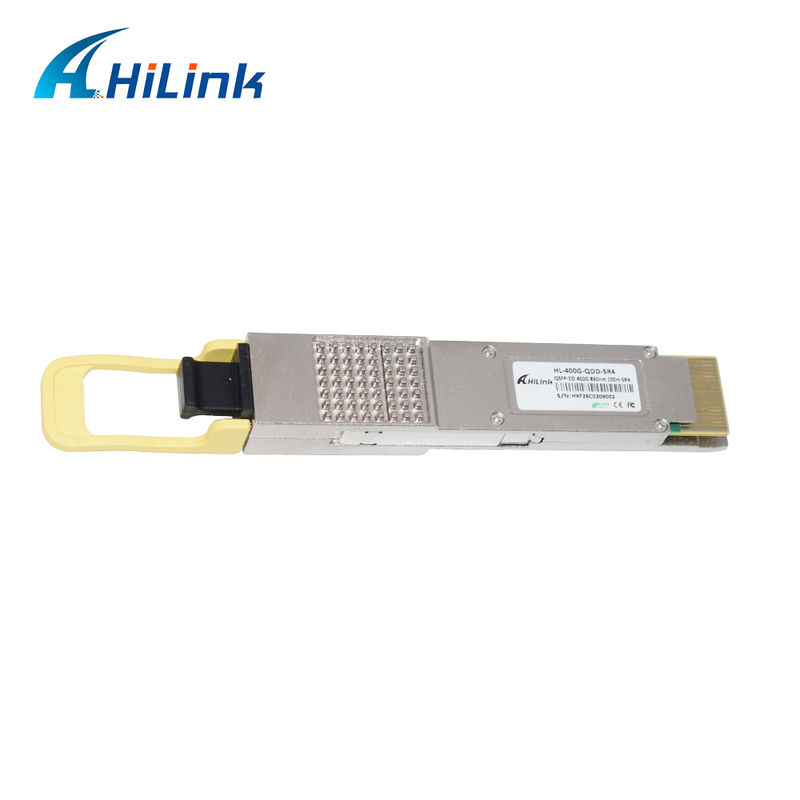 Hilink Compatível 400G QSFP-DD SR4 módulo óptico com MPO-12 conector para 100m de transmissão