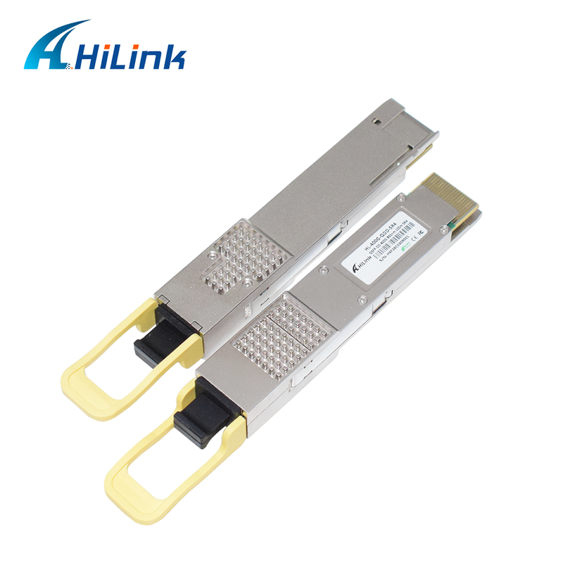 Hilink Compatível 400G QSFP-DD SR4 módulo óptico com MPO-12 conector para 100m de transmissão
