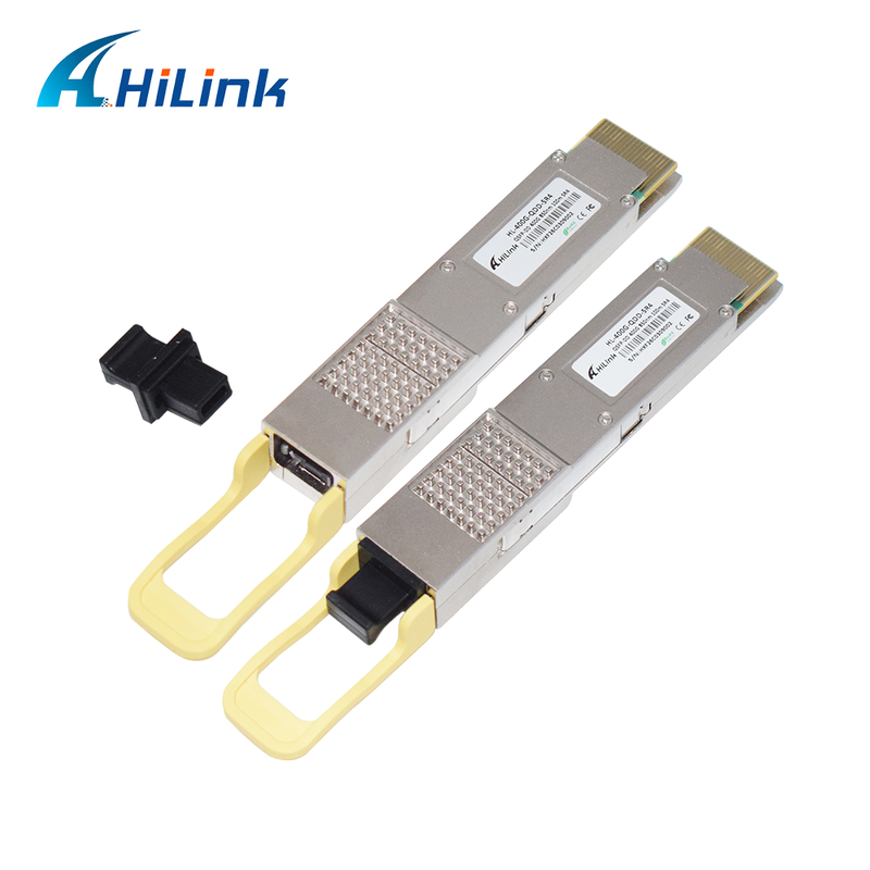 Hilink Compatível 400G QSFP-DD SR4 módulo óptico com MPO-12 conector para 100m de transmissão