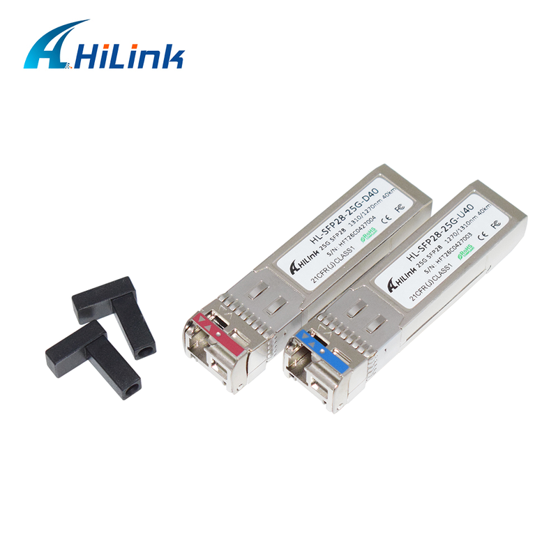 25GBASE SFP28 25G BIDI 10KM 1270/1330nm DML+PIN LC Modulo Óptico Transceptor DOM