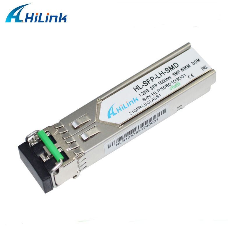 Transceptor ótico 1550nm 80km GBIC Pluggable quente RoHS de Hilink 1.25Gb/s SFP compatível