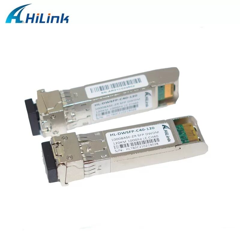 Transceptor óptico compatível com Hilink 1.25G DWDM SFP com conector LC duplex para distância de 40km/80km/120km/160km
