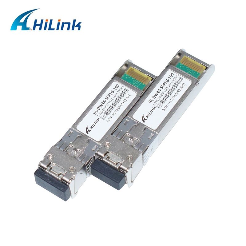 Transceptor óptico compatível com Hilink 1.25G DWDM SFP com conector LC duplex para distância de 40km/80km/120km/160km