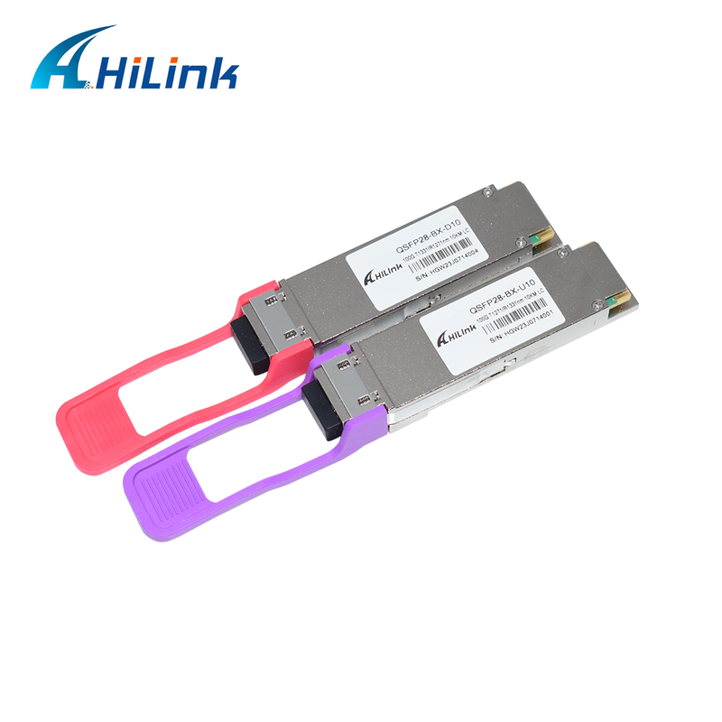 Transceptor Óptico QSFP28 100G BIDI 10KM SMF Conector LC Simplex DDM 1271/1331