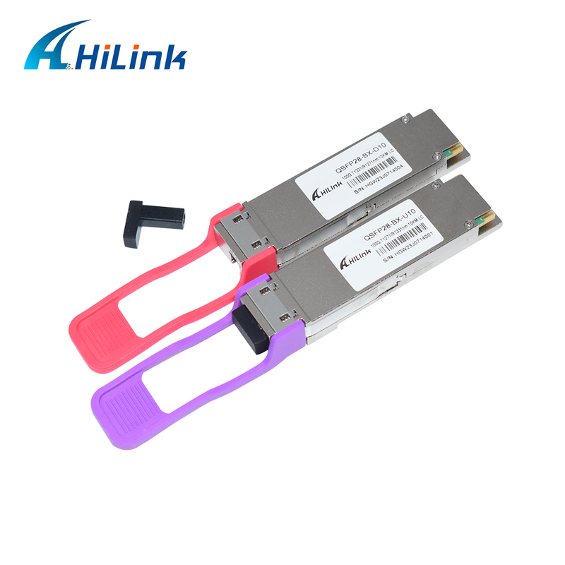 Transceptor Óptico QSFP28 100G BIDI 10KM SMF Conector LC Simplex DDM 1271/1331