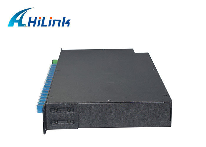 19' 1U 18 canalizam CWDM Mux Demux, conector frente e verso da fibra 1270-1610nm LC/UPC de Cwdm