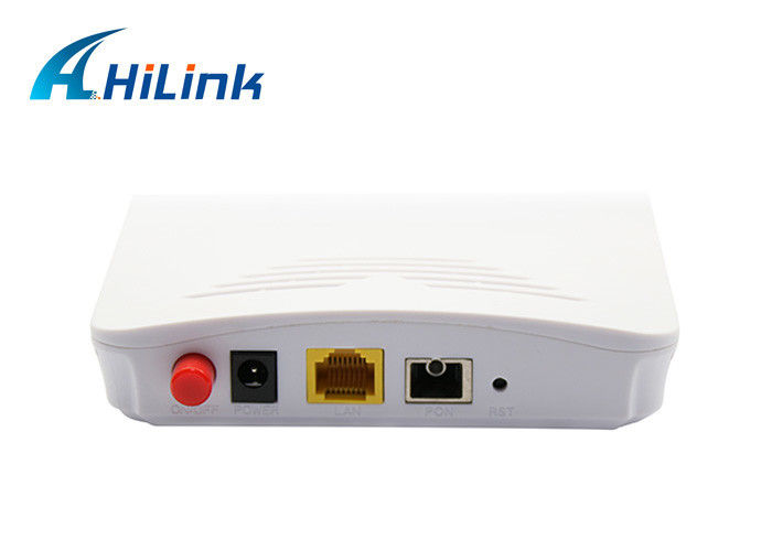 Chipset FTTH GPON ONU do consumo ZTE do conector do SC do Wdm da fibra ótica de Hilink baixo