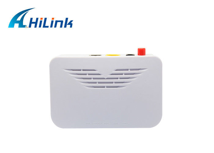 Chipset FTTH GPON ONU do consumo ZTE do conector do SC do Wdm da fibra ótica de Hilink baixo