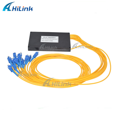 os ABS óticos do divisor do PLC do único modo 1X12 encaixotam conectores do cabo SC/UPC de 3mm