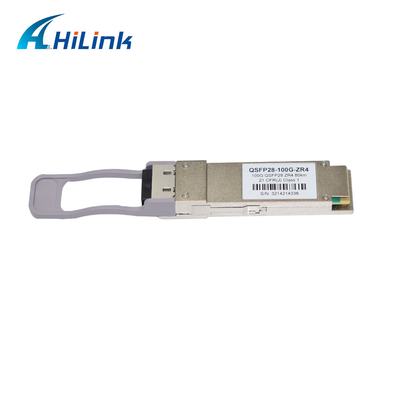 os DOM óticos frente e verso do módulo QSFP28 100G ZR4 do transceptor de 80km 1310nm SMF LC QSFP Gbic