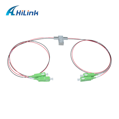 2X2F Modo Único 1260-1620nm Chave Óptica Mecânica 3V/5V Trava/Não Trava