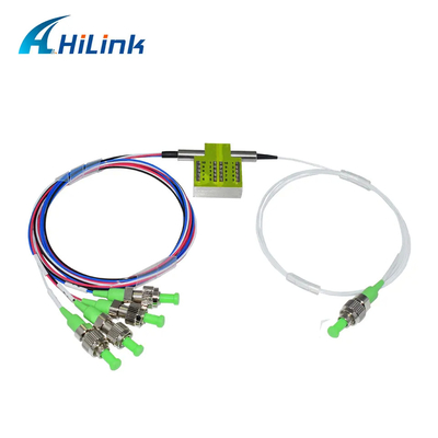 Manutenção programada 1260 do interruptor ótico de FSW 1x4 ~ 1620nm 900um que trava não o conector de FC/APC