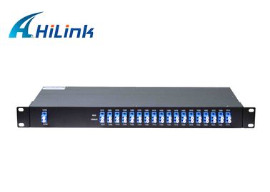 18 Multiplexer da fibra 1270-1610nm LC/UPC 20nm do duplex do módulo dos canais CWDM Mux Demux