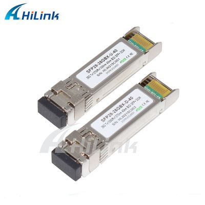 25Gbps BIDI 40KM 1270/1310nm 40KM APD LC DOM Transceiver 25G Ethernet Transceptores de Fibra Ótica